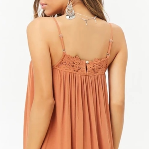 Forever 21 Stappy Burnt Orange Dress (Size: XL) - Picture 4 of 6